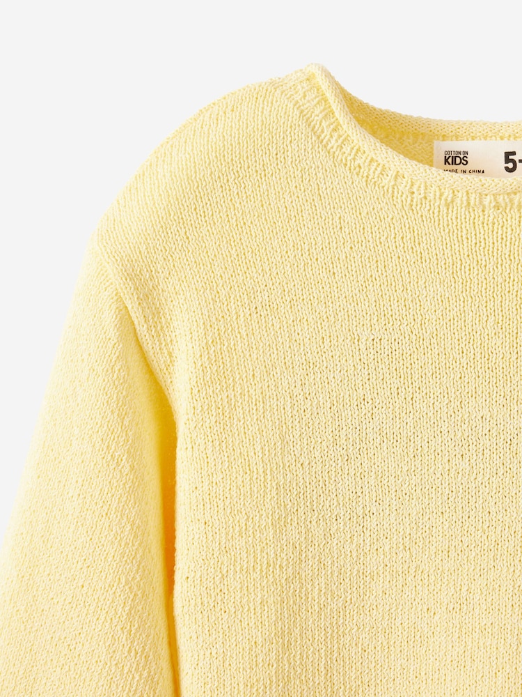 Cotton On Yellow Lily Lightweight Knit Jumper - Image 3 of 3 Cotton On Yellow Lily Lightweight Knit Jumper - Image 3 of 3