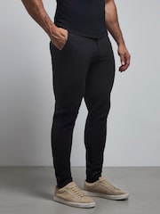 Tailored Athlete Black Muscle Fit 365 Trousers - Image 1 of 6