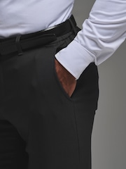 Tailored Athlete Black Muscle Fit Tech Suit Trousers - Image 5 of 6