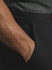Tailored Athlete Black Muscle Fit Chino Trousers - Image 4 of 6