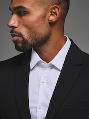 Tailored Athlete Black Muscle Fit Tech Suit Jacket - Image 7 of 7