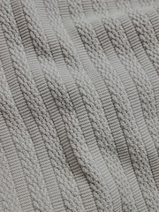 Tailored Athlete Green Muscle Fit Vertical Stripe Knitted Polo Shirt - Image 7 of 7