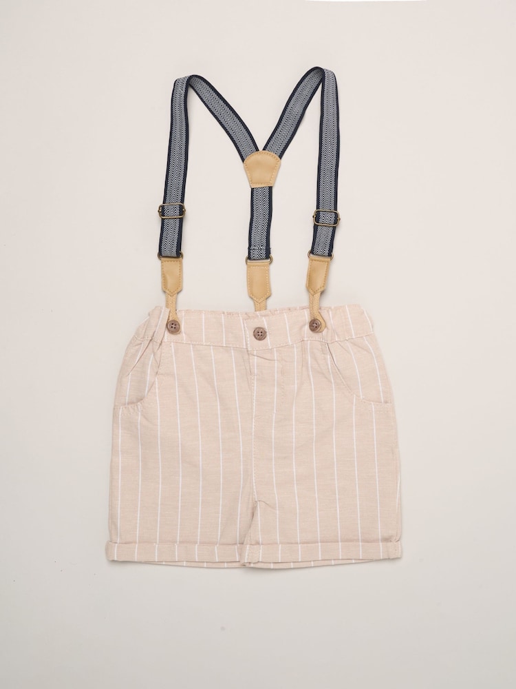 Little Gent Body chemise fictif, nœud papillon et short avec bretelles, ensemble - Image 5 sur 5