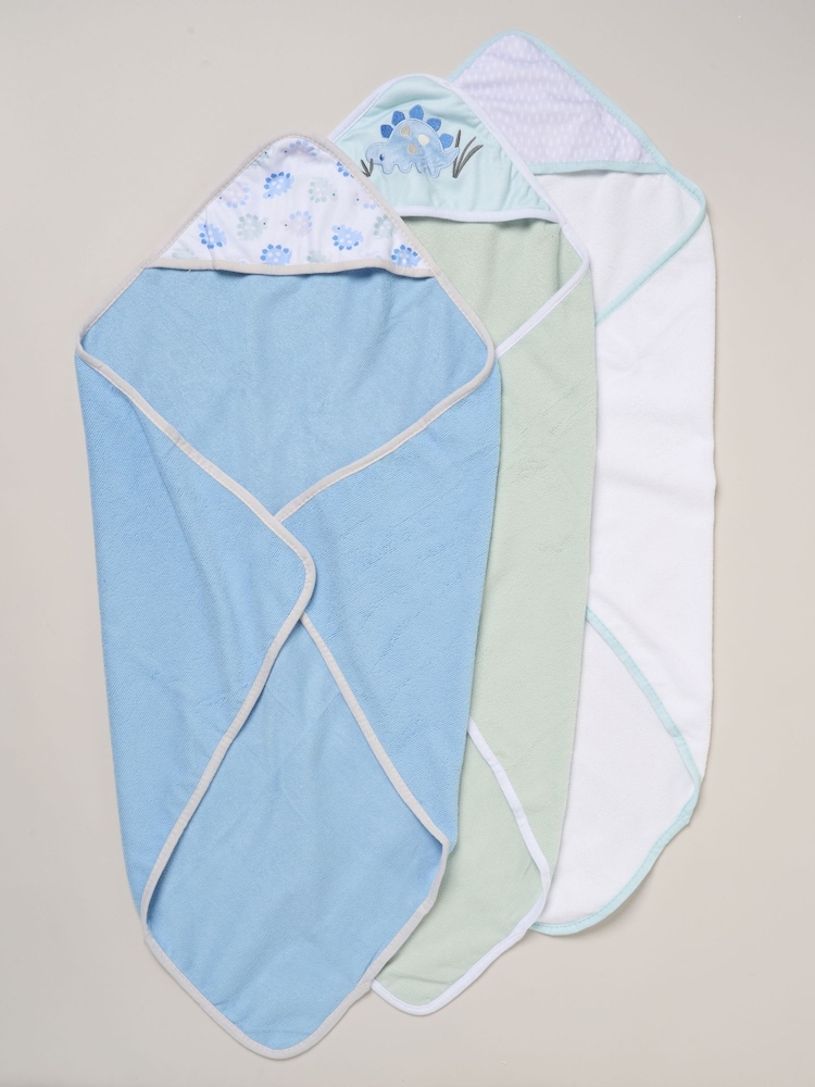Rock-A-Bye Baby Boutique Green Hooded Towels And Wash Cloth Set 3 Pack - Image 1 of 3 Rock-A-Bye Baby Boutique Green Hooded Towels And Wash Cloth Set 3 Pack - Image 1 of 3
