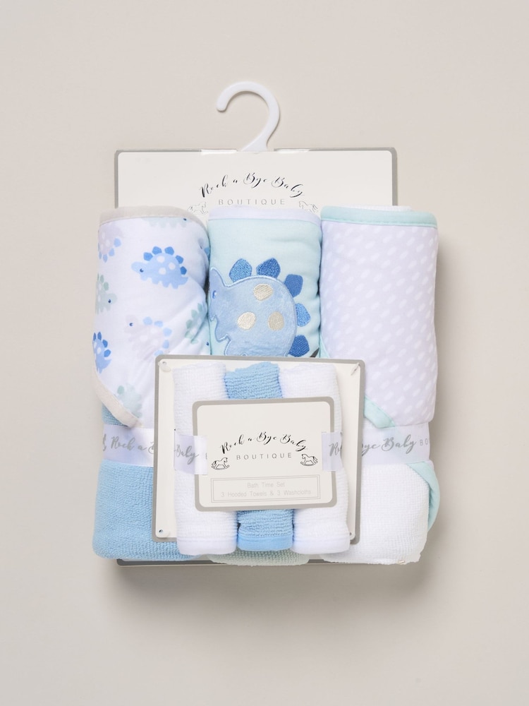 Rock-A-Bye Baby Boutique Green Hooded Towels And Wash Cloth Set 3 Pack - Image 3 of 3 Rock-A-Bye Baby Boutique Green Hooded Towels And Wash Cloth Set 3 Pack - Image 3 of 3