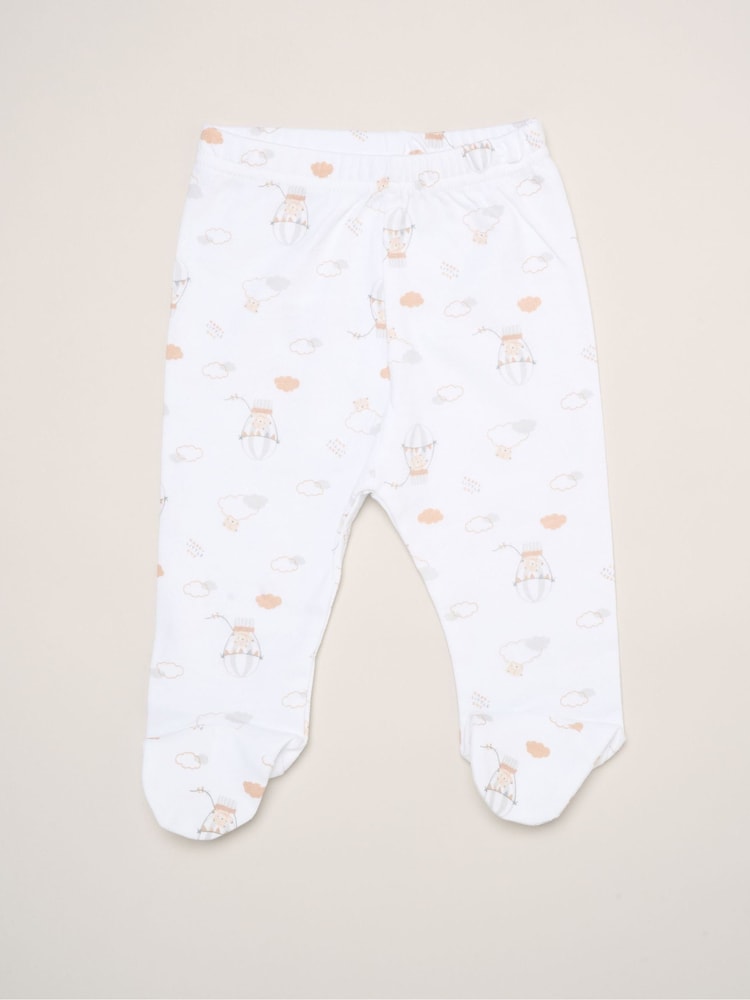Rock-A-Bye Baby Boutique White - Bear and Hot Air Balloon Print Little Gent Hanging Gift Set 10 Piece - Image 6 of 6