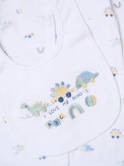 Rock-A-Bye Baby Boutique White All-In-One Baby Gift Set 5 Piece - Image 4 of 6