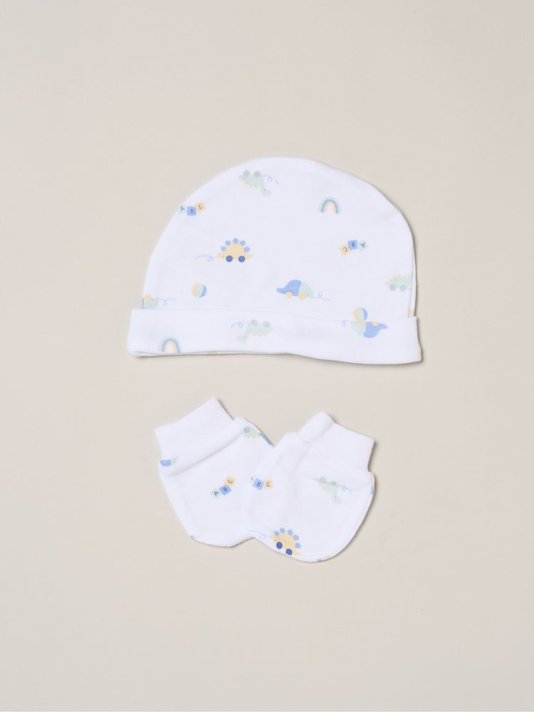 Rock-A-Bye Baby Boutique White All-In-One Baby Gift Set 5 Piece - Image 6 of 6
