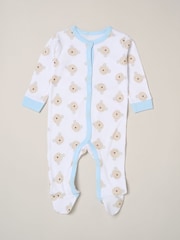 Rock-A-Bye Baby Boutique Blue - Bear Print All-In-One Baby Gift Set 5 Piece - Image 2 of 5
