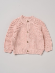 Rock-A-Bye Baby Boutique Pink Born In 2026 Embroidered Knitted Cardigan - Image 2 of 4
