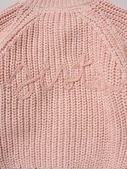 Rock-A-Bye Baby Boutique Pink Born In 2026 Embroidered Knitted Cardigan - Image 4 of 4
