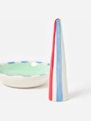Oliver Bonas Multi Bow Conical Ring Holder and Trinket Dish Set - Image 4 of 4