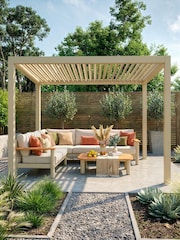 Maze Latte Jupiter Frame & assembly service Pergola 3x3m - Image 1 of 4