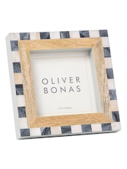 Oliver Bonas Multi Pablo Chequerboard Square Photo Frame 4x4" - Image 4 of 4