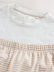 Grey Stripe Cotton Short Pyjamas Set - Image 3 of 3