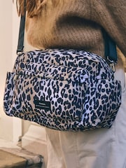 Finnson Leopard Print Freya Stroller Organiser Changing Bag With Clips - Image 1 of 6