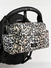 Finnson Leopard Print Freya Stroller Organiser Changing Bag With Clips - Image 3 of 6