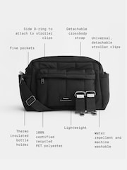 Finnson Leopard Print Freya Stroller Organiser Changing Bag With Clips - Image 4 of 6