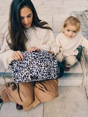 Finnson Leopard Print Freya Stroller Organiser Changing Bag With Clips - Image 5 of 6