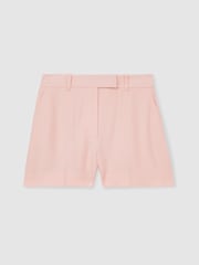 Reiss Pink Magda Mid-Rise Tailored Shorts - Image 2 of 6