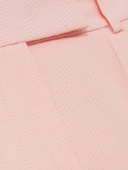 Reiss Pink Magda Mid-Rise Tailored Shorts - Image 6 of 6