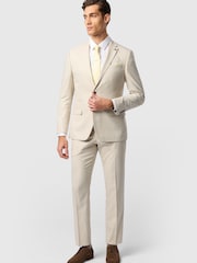 Antique Rogue Cream Texture Suit Jacket - Image 3 of 4