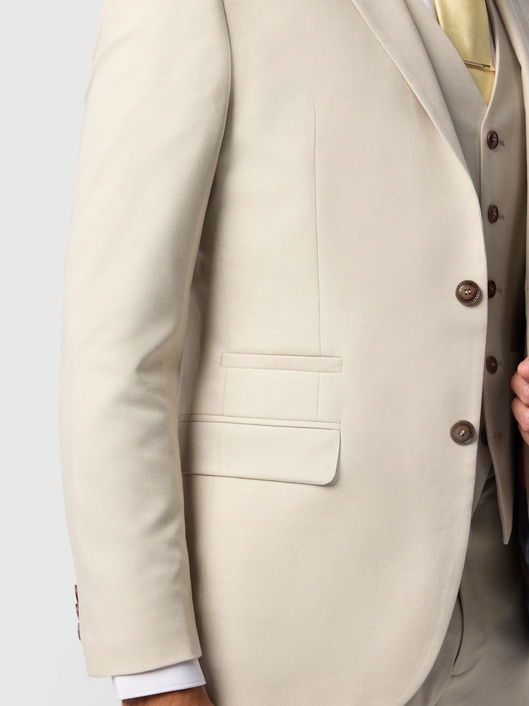 Antique Rogue Cream Texture Suit Jacket - Image 4 of 4 Antique Rogue Cream Texture Suit Jacket - Image 4 of 4