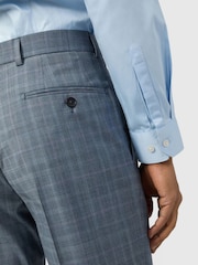 Ted Baker Tailoring Check Blue Suit Trousers - Image 2 of 2
