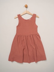 Miss Red Textured Dress And Headband Outfit Set - Image 3 of 4