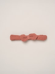 Miss Red Textured Dress And Headband Outfit Set - Image 4 of 4