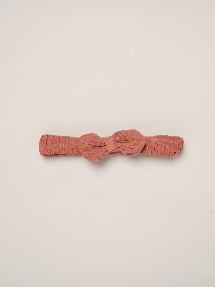 Miss Red Textured Dress And Headband Outfit Set - Image 4 of 4