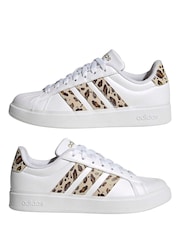 adidas White Streettalk Trainers - Image 4 of 5