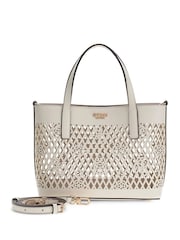 Guess White Letty 2 In 1 Mini Tote Bag - Image 2 of 3