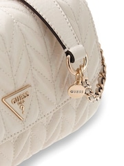 Guess Grey Cheryl Convertible Cross-Body Flap Bag - Image 3 of 4