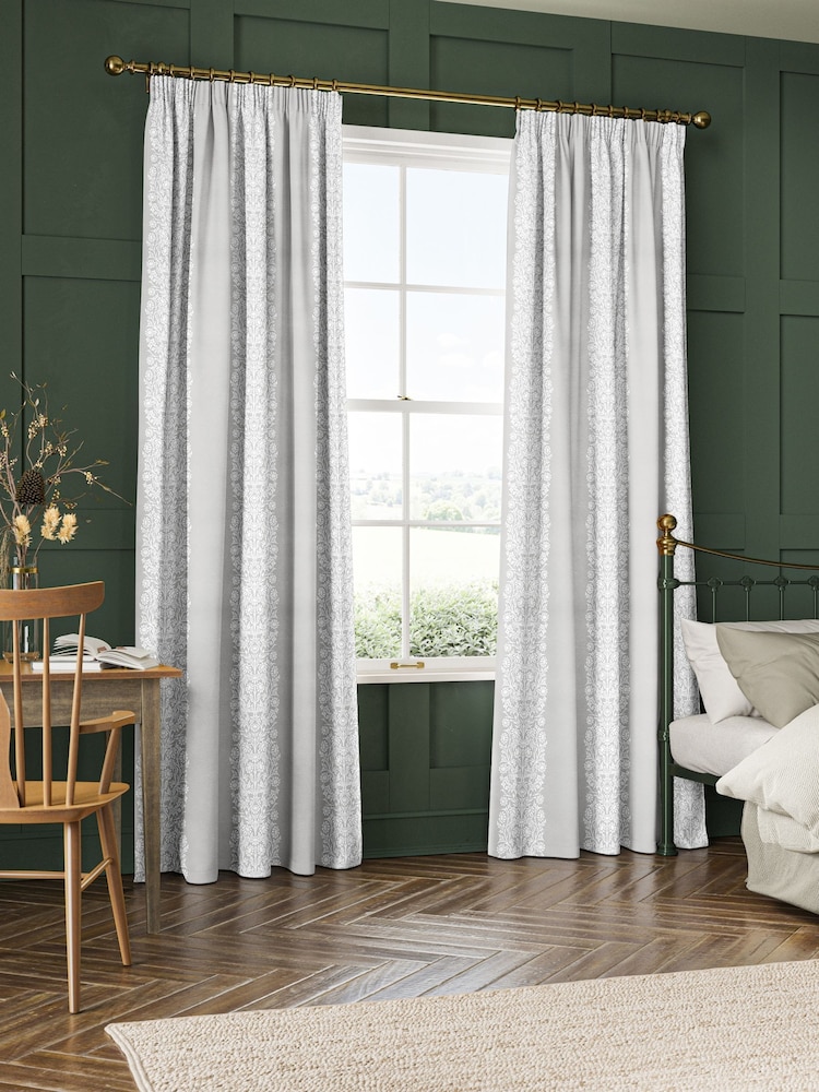 William Morris At Home Cobble Blackthorn Woven Stripe Made to Measure Curtains - Image 2 of 9