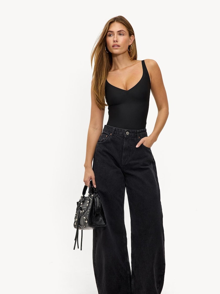 LOAVIES Black Moonlight Mood Bodysuit - Image 2 of 5