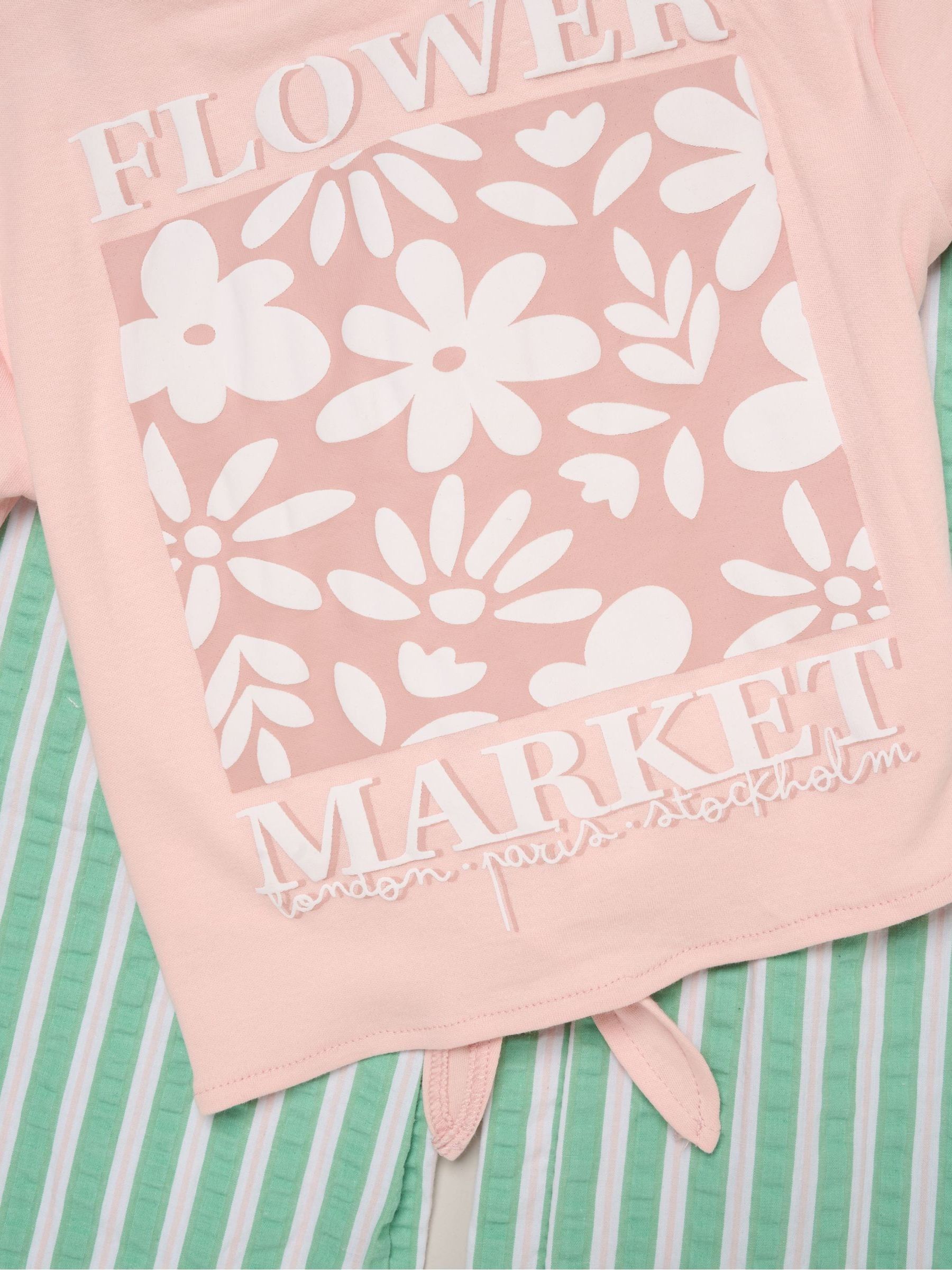 Next：日本 Miss Flower Market タイフロント Tシャツ＆シアサッカー
