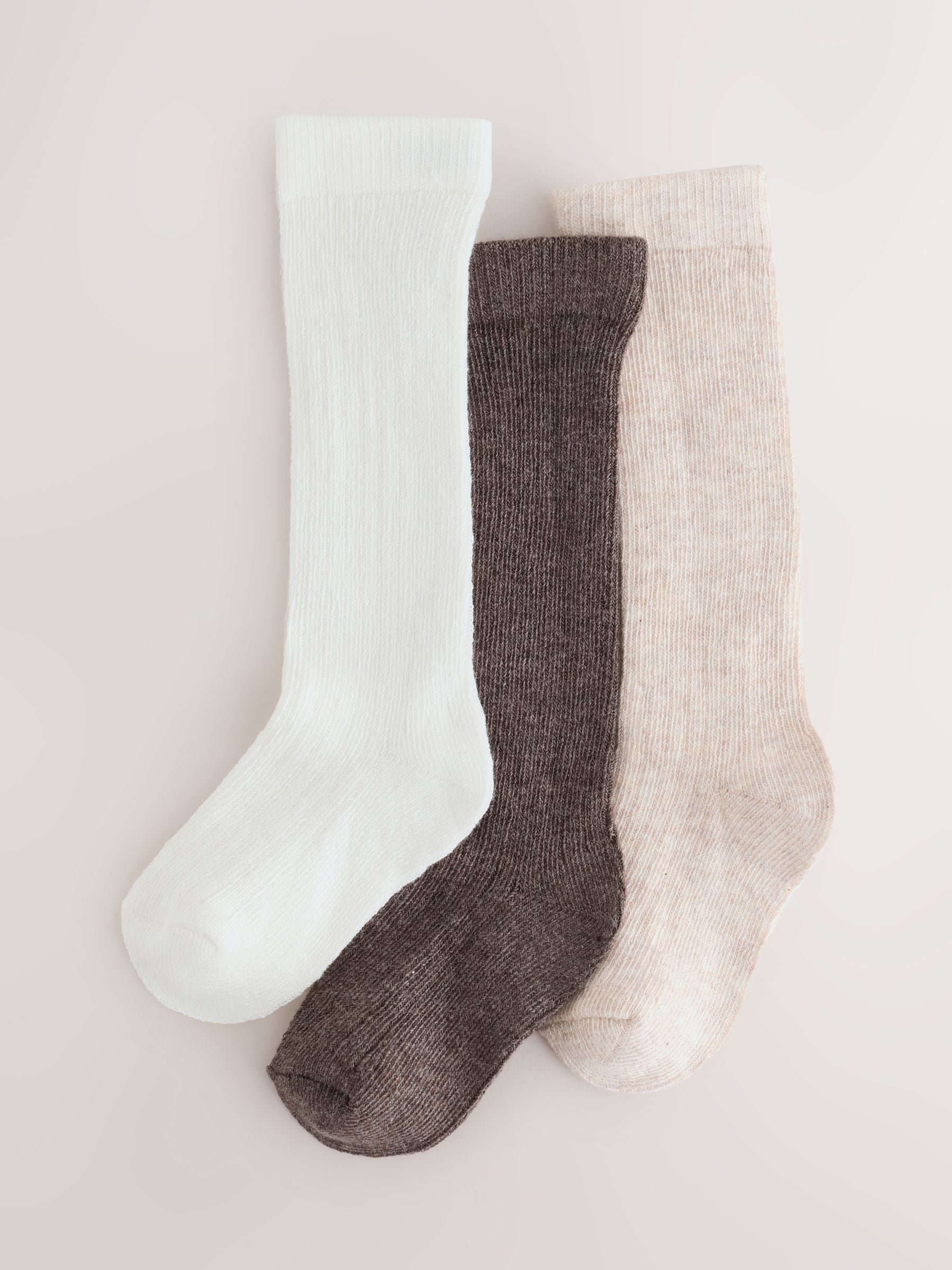 Buy Neutral Knee High Baby Socks 3 Pack from Next USA