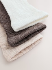 Neutral Knee High Baby Socks 3 Pack - Image 3 of 3