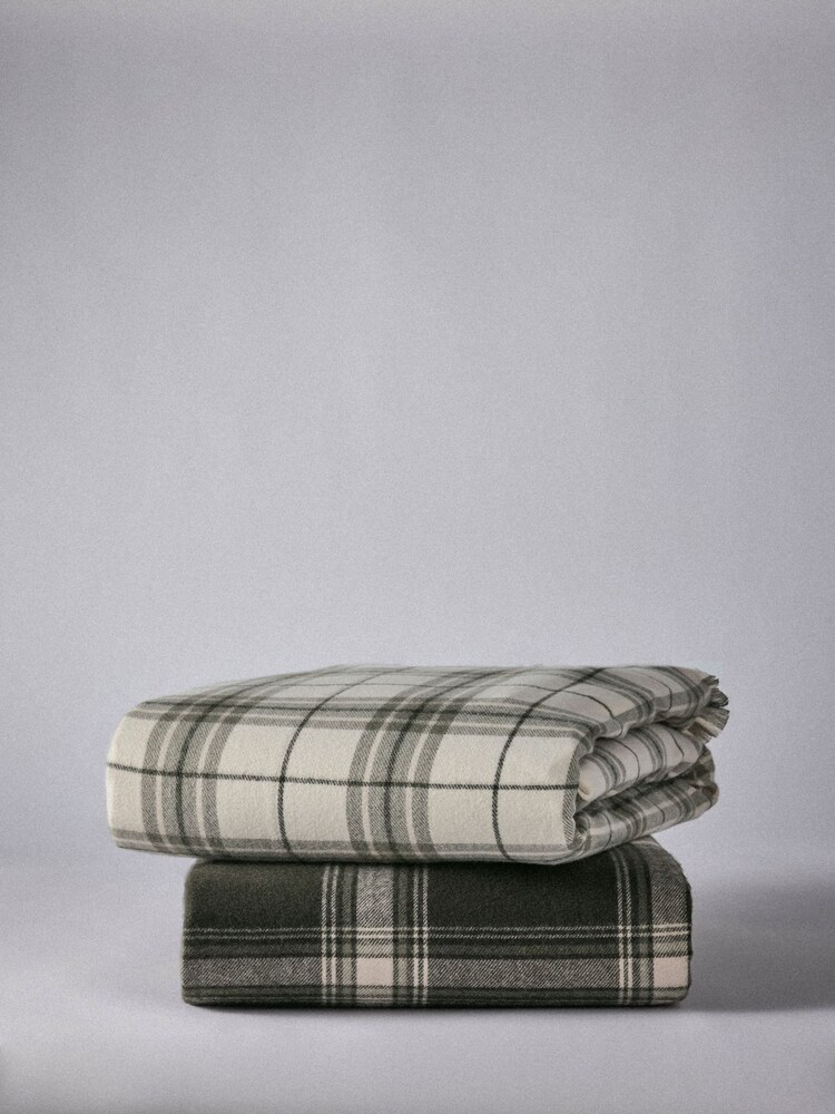 The Set 2 Pack Green Check Cosy Throws - Image 6 of 6 The Set 2 Pack Green Check Cosy Throws - Image 6 of 6