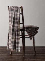 The Set 2 Pack Burgundy Gingham/Check Cosy Throws - Image 1 of 1