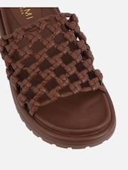 Maro - Simmi London Luna Woven Flat Sandals - Imaginea 4 din 4