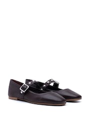 Hush Puppies Brown Charlene Stud Ballerina Shoes - Image 5 of 6