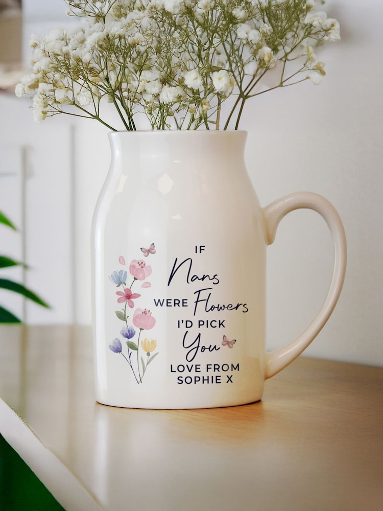 Personalised I'd Pick You Jug Vase by PMC - Image 2 of 2 Personalised I'd Pick You Jug Vase by PMC - Image 2 of 2