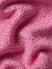 Charles Tyrwhitt Pink Merino Zip Neck Jumper - Image 5 of 5