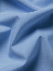 Charles Tyrwhitt Blue Stripe Stretch Washed Poplin Shirt - Image 4 of 4