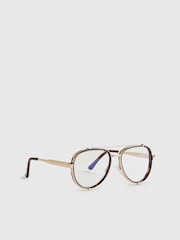 River Island Brown Optical Lense Glasses - Image 3 of 5