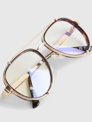 River Island Brown Optical Lense Glasses - Image 4 of 5