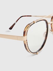 River Island Brown Optical Lense Glasses - Image 5 of 5