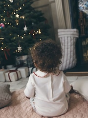 Blanc - Mon premier ensemble bébé haut et legging de Noël (0-18mois) - Image 3 de 5
